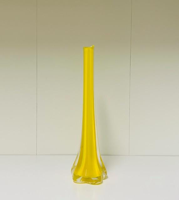 Windmill Set- Yellow Glass vase, framed windmill art and color coordinated books.