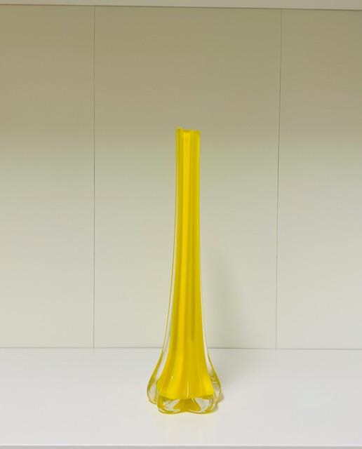 Windmill Set- Yellow Glass vase, framed windmill art and color coordinated books.